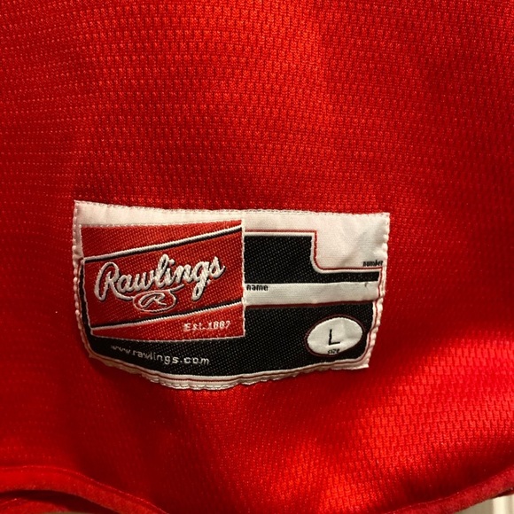 Vintage Ole Miss(Colonel Reb) Rawlings Baseball Jersey/Sweatshirt Size Large - Picture 5 of 8